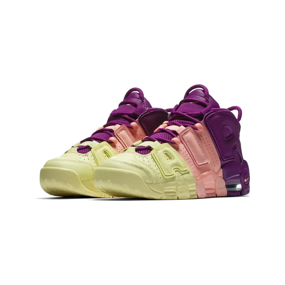 Nike Air More Uptempo Tri-Color Tint (GS) Citron Tint/Pink Tint-Night Purple (AV8237-800)