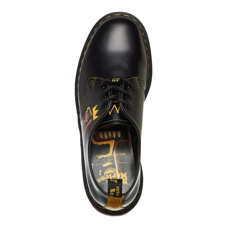 Dr. Martens 1461 Basquiat Backhand & Black Smooth & Yellow Smooth (27186001)