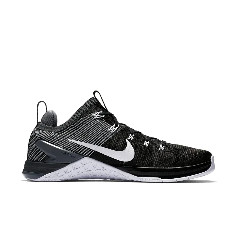 Nike Metcon DSX Flyknit 2 Black Grey White Black/Dark Grey-Wolf Grey-White (924423-010)