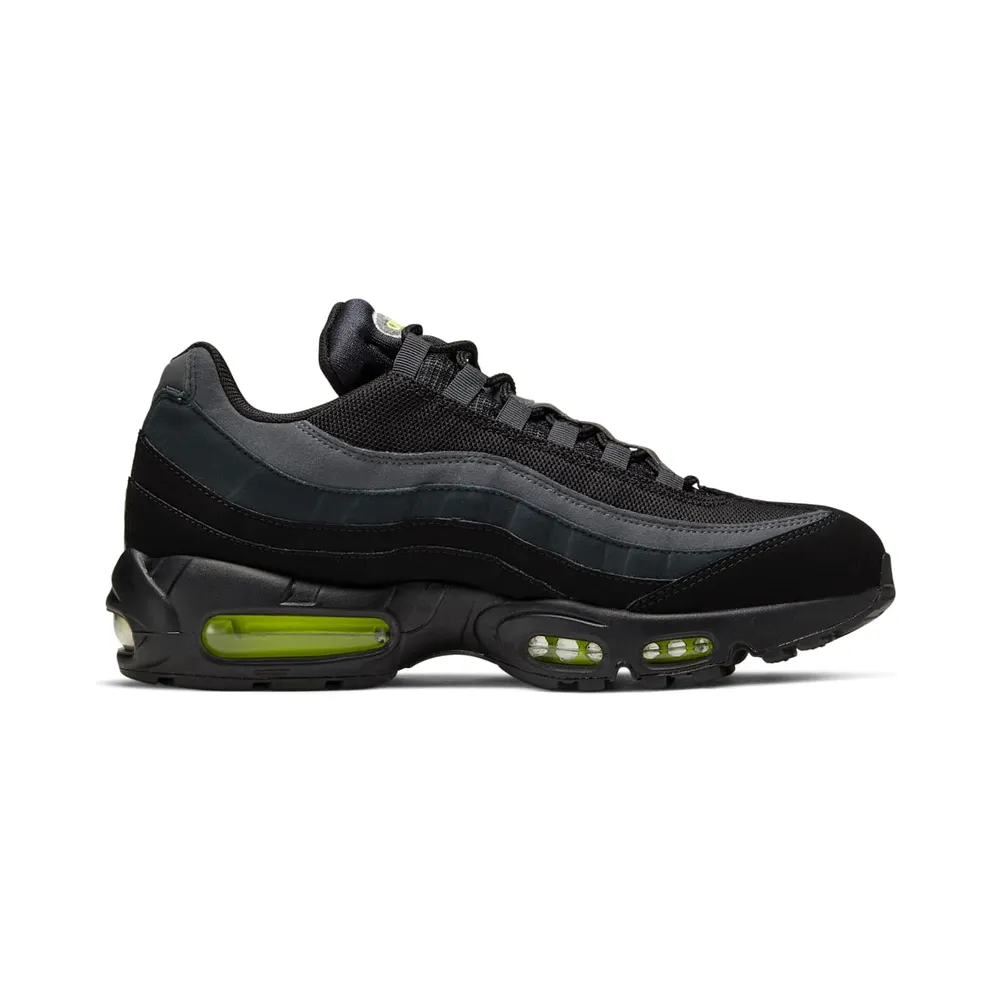 Nike Air Max 95 Retro Logo Black Grey Volt Black/Wolf Grey-Cool Grey-Volt (CV1635-002)