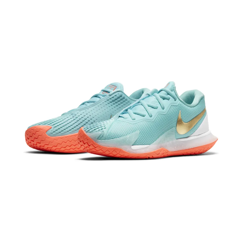 NikeCourt Air Zoom Vapor Cage 4 Hardcourt Blue “Copa / Bright Mango / White / Metallic Gold” (CD0431-400)