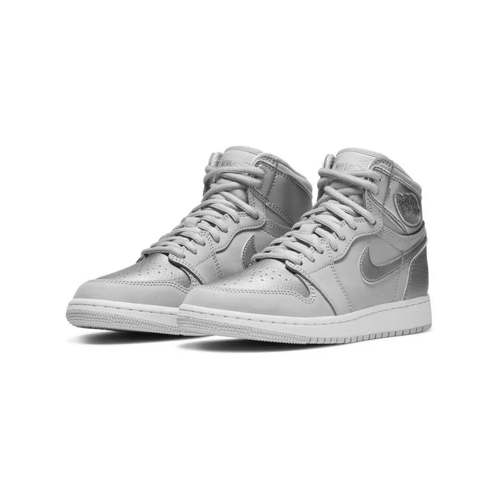 Jordan 1 Retro High CO Japan Neutral Grey (GS) Neutral Grey/Metallic Silver-White (575441-029)