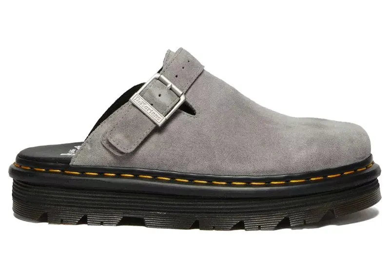 Dr. Martens Zebzag Suede Slingback Platform Mule Grey (31937775)