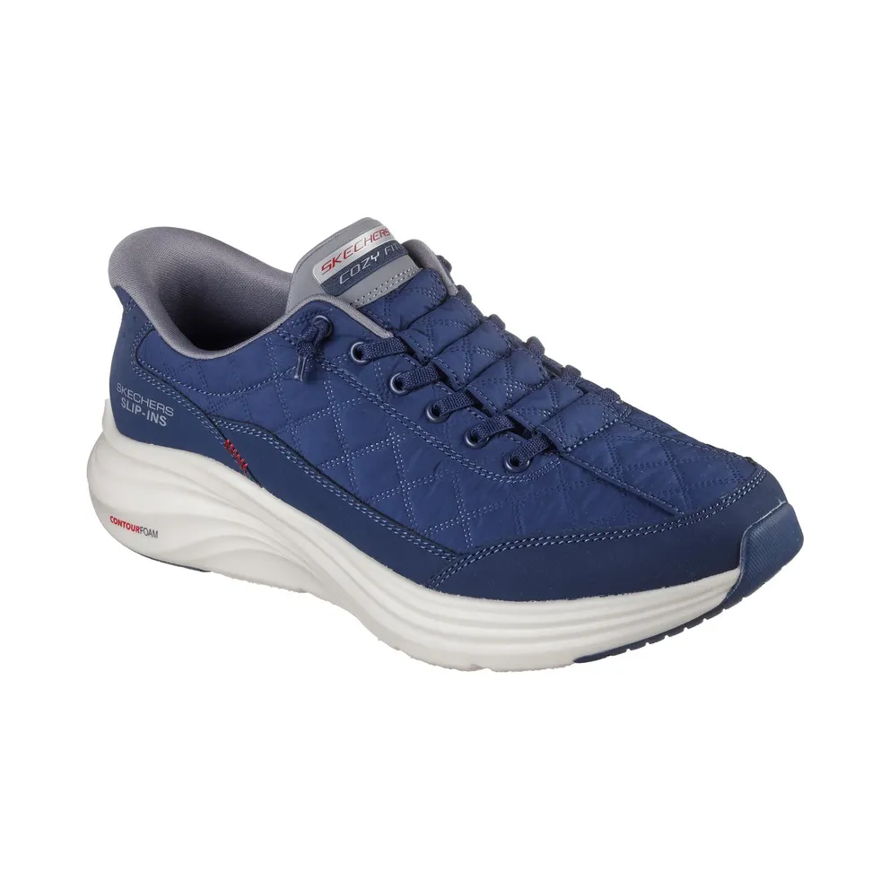 Skechers Slip-ins: Contour Foam – Cozy Fit Sneaker Marine/Grey