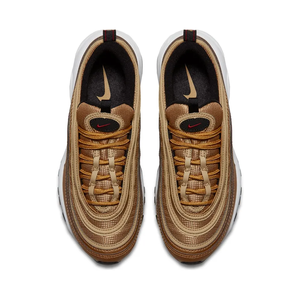 Nike Air Max 97 Metallic Gold (W) (2017/2018) Metallic Gold/Varsity Red-White-Back (885691-700)