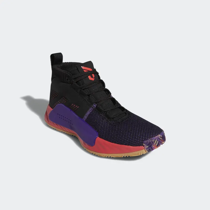 adidas Dame 5 Black Red Purple Core Black/Shock Red/Active Purple (BB9313)