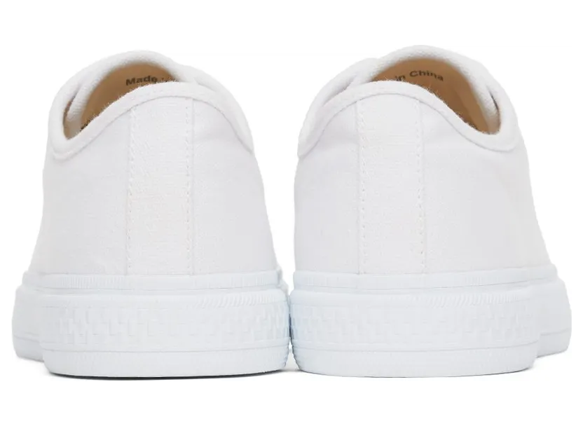 Acne Studios White Canvas Low 183 OPTIC WHITE (BD0231-) (2)