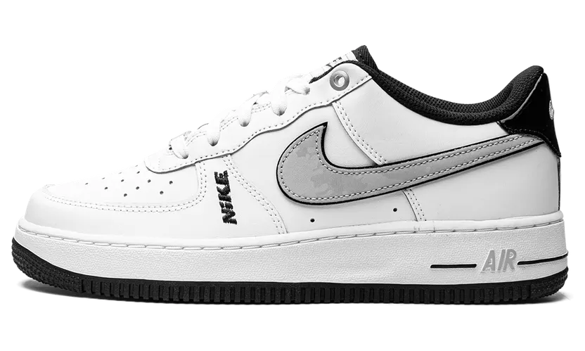Nike Air Force 1 Low LV8 White Wolf Grey Black (GS) (DO3809-101)