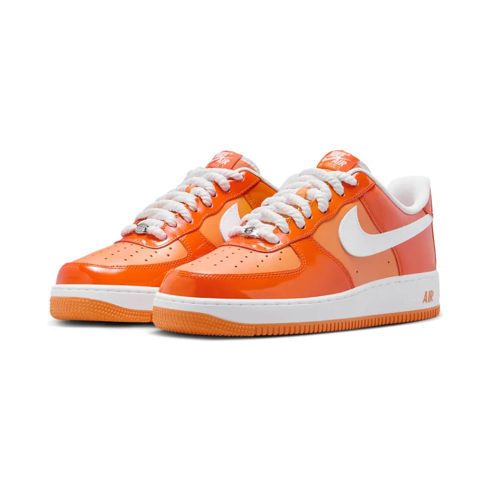 Nike Air Force 1 Low ’07 “Orange White Patent” (HV9405-800)