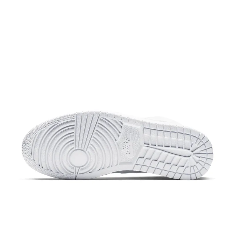Air Jordan Nike AJ I 1 Mid Triple White (2019) (554724-129)