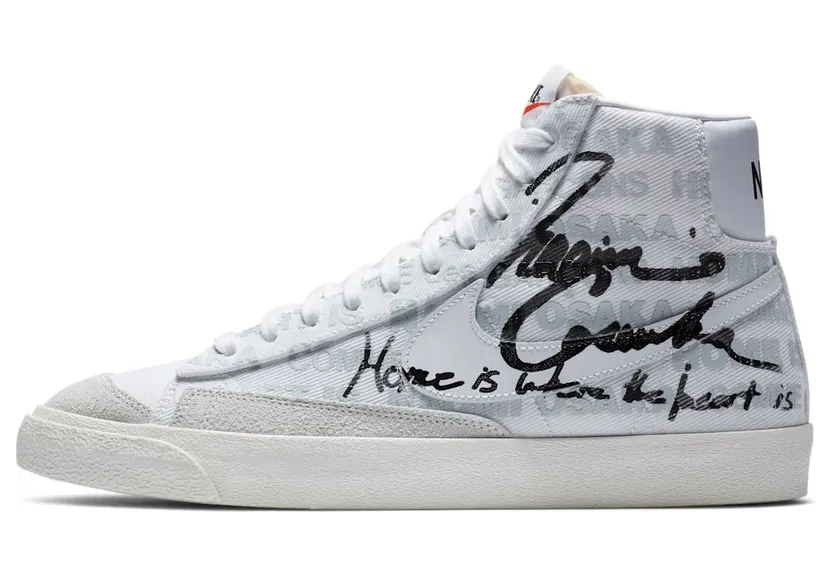 Nike Naomi Osaka x Comme des Garcons x Blazer Mid 77 Home Is Where The Heart Is White/Pure Platinum/Sail/Black (DA5383-100)