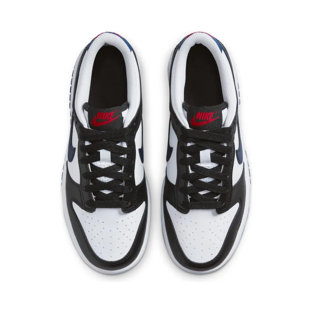 Nike Dunk Low “Black / White / University Red / Midnight Navy” (HJ9202-001)