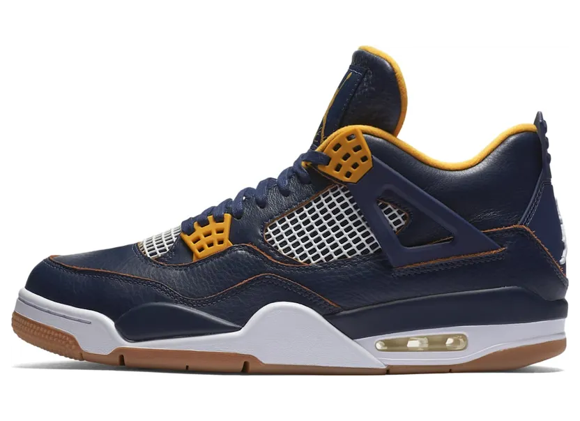 Air Jordan 4 Retro Dunk From Above “Midnight Navy / Gold Leaf / White / Metallic Gold” (308497-425)