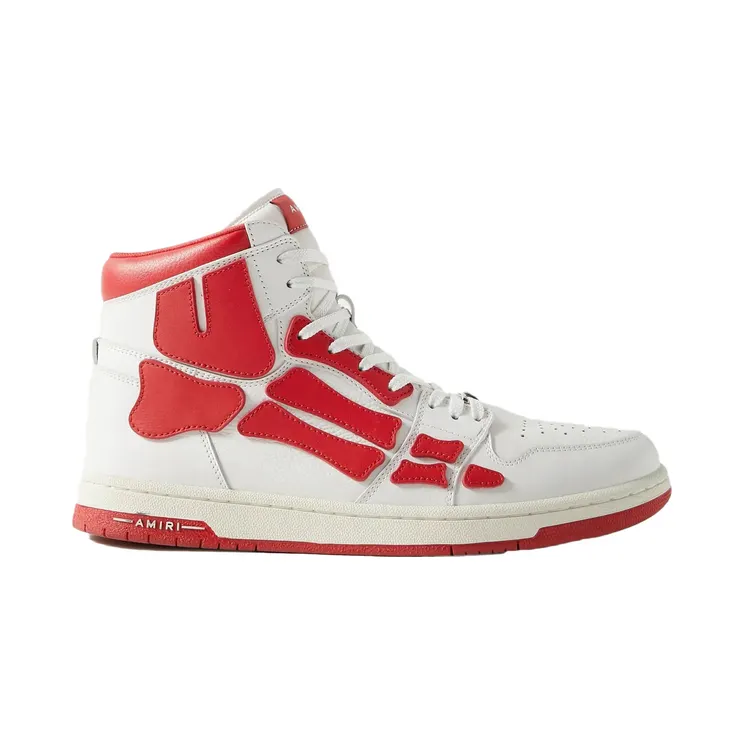 AMIRI Skel Panelled High Top White Red (MFS002-124)