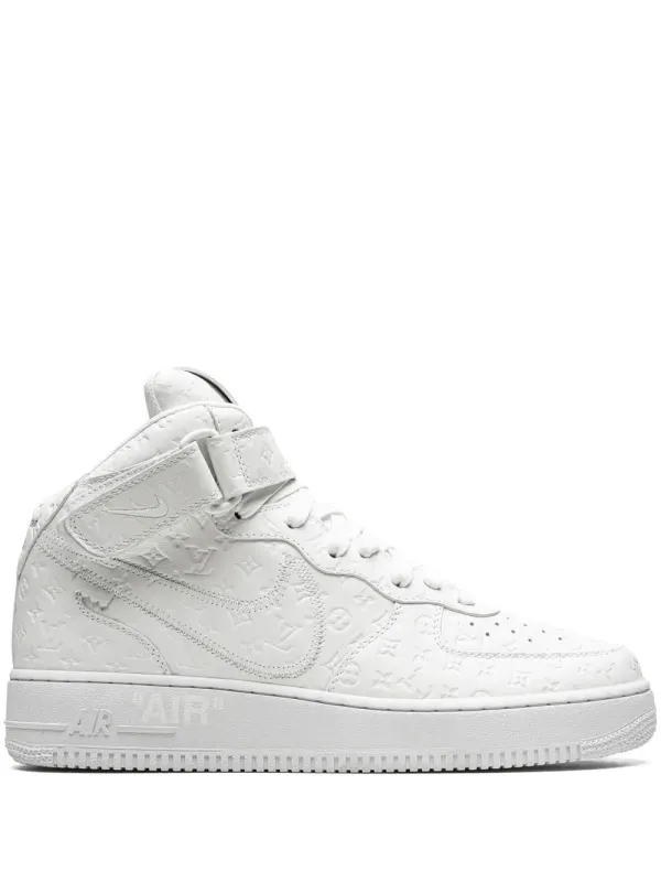 Nike x Louis Vuitton Air Force 1 Mid Sneakers – Weiß (MS0222)