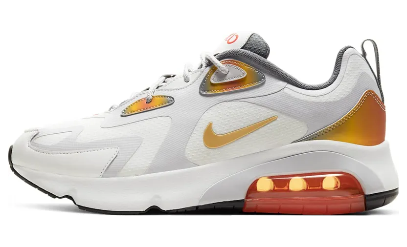 Nike Air Max 200 ‘Magma Orange’ Summit White/Magma Orange/Smoke Grey/Vast Grey (AT8507-100)