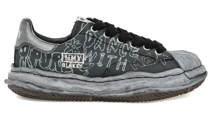 Maison MIHARA YASUHIRO Blakey sneakers met graffiti-print – Grijs (MHRSNLBGSLKMQBKA440)