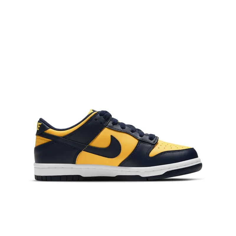 Nike Dunk Low Michigan (GS) (2021) – “Varisty Maize / Midnight Navy / White” (CW1590-700)