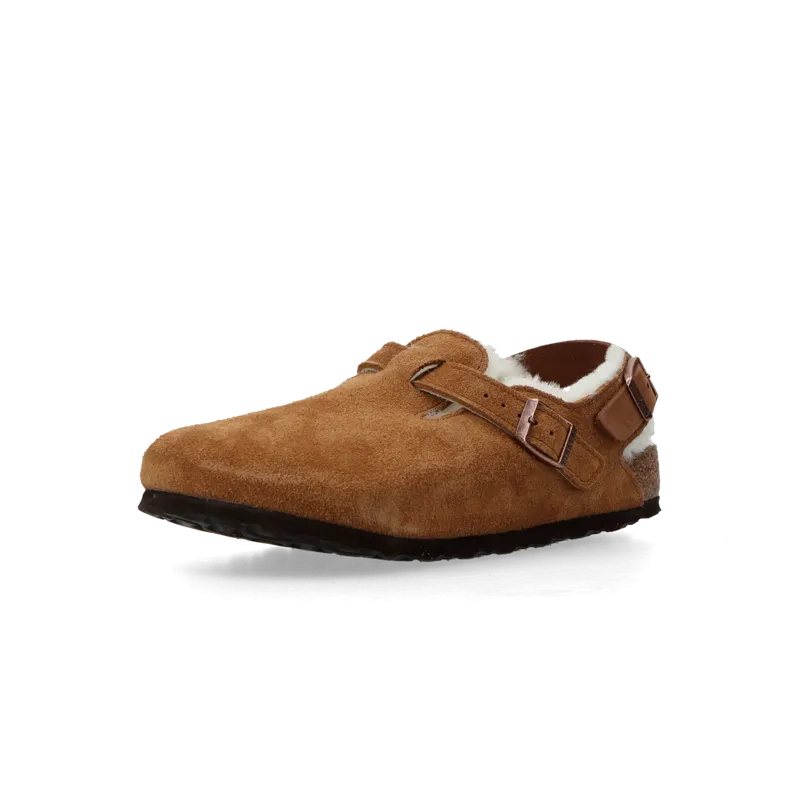 Birkenstock Tokio Inside Shearling Suede Leather/Fur “Mink” – 1028374