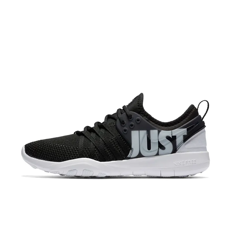 Nike Free Tr 7 Premium Just Do It Black White (W) Black/Black-Wolf Grey (924592-001)