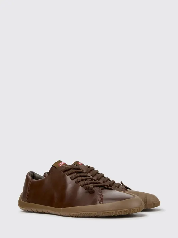 Camper Peu Path+ Slip-On in Smooth Leather with Elastic Laces Brown (K101114-011PEUPATH+0)