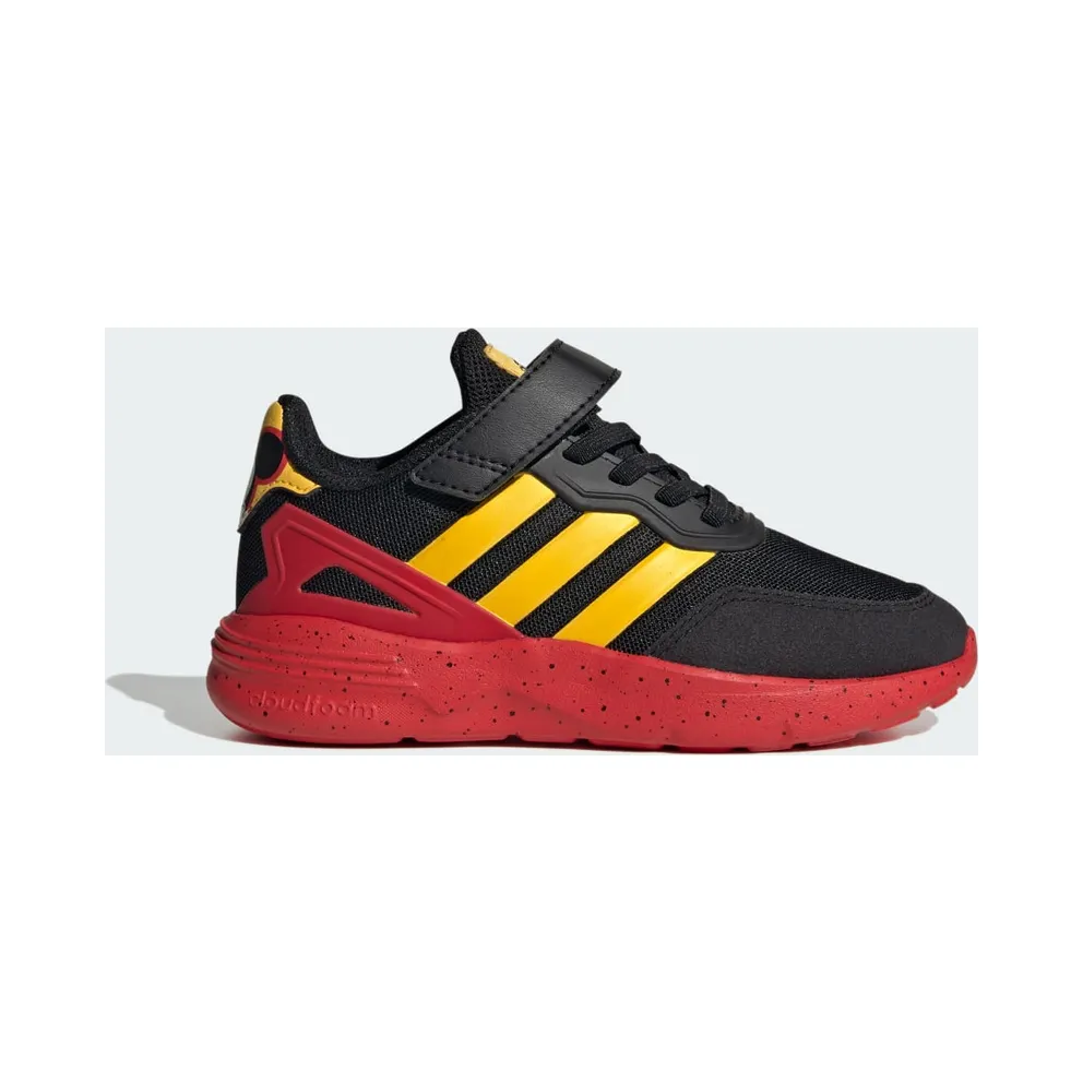 adidas Nebzed x Disney Micky Maus Kids Schuh Core Black / Bold Gold / Better Scarlet (IG5372)