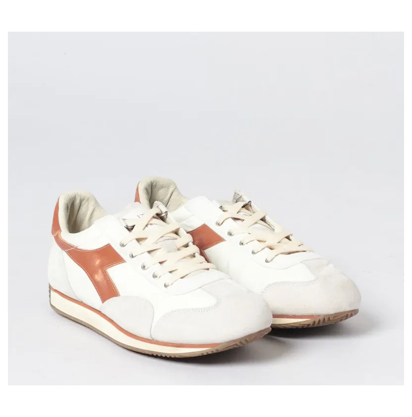 Diadora Suede and Nylon Equipe Sneakers White (20118280620006)