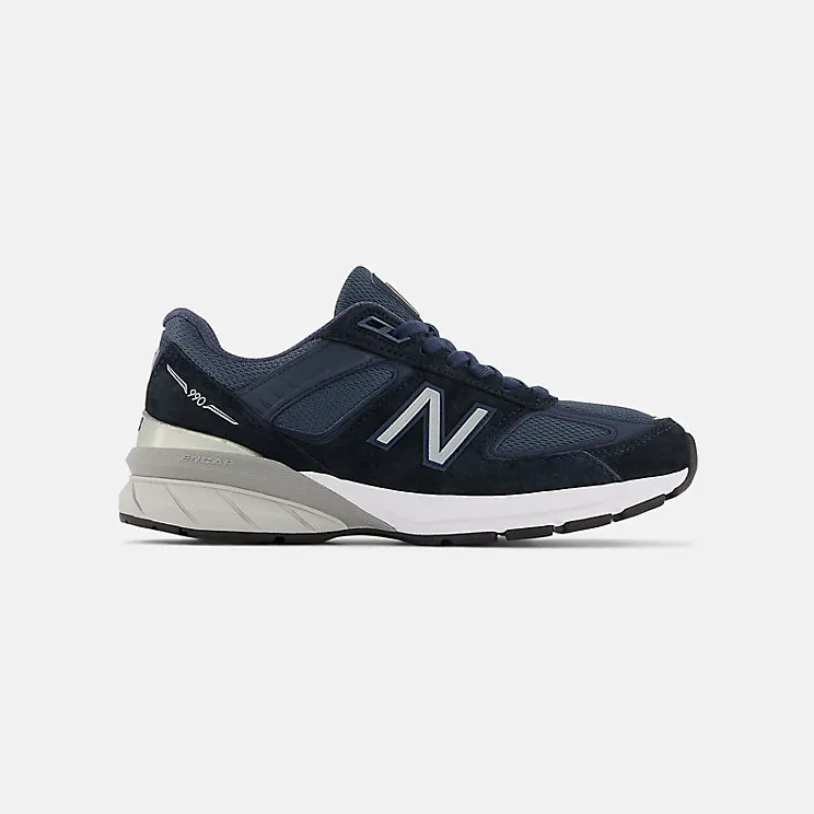 New Balance Navy Made In USA 990v5 Low Sneakers (M990NV5)