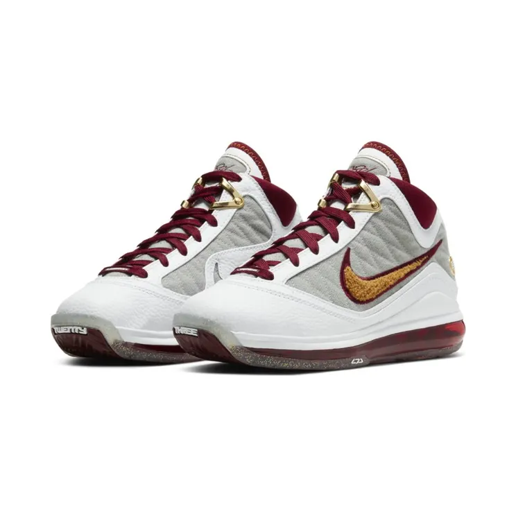 Nike LeBron 7 QS GS ‘MVP’ “White / Team Red / Wolf Grey / Bronze” (CZ8899-100)