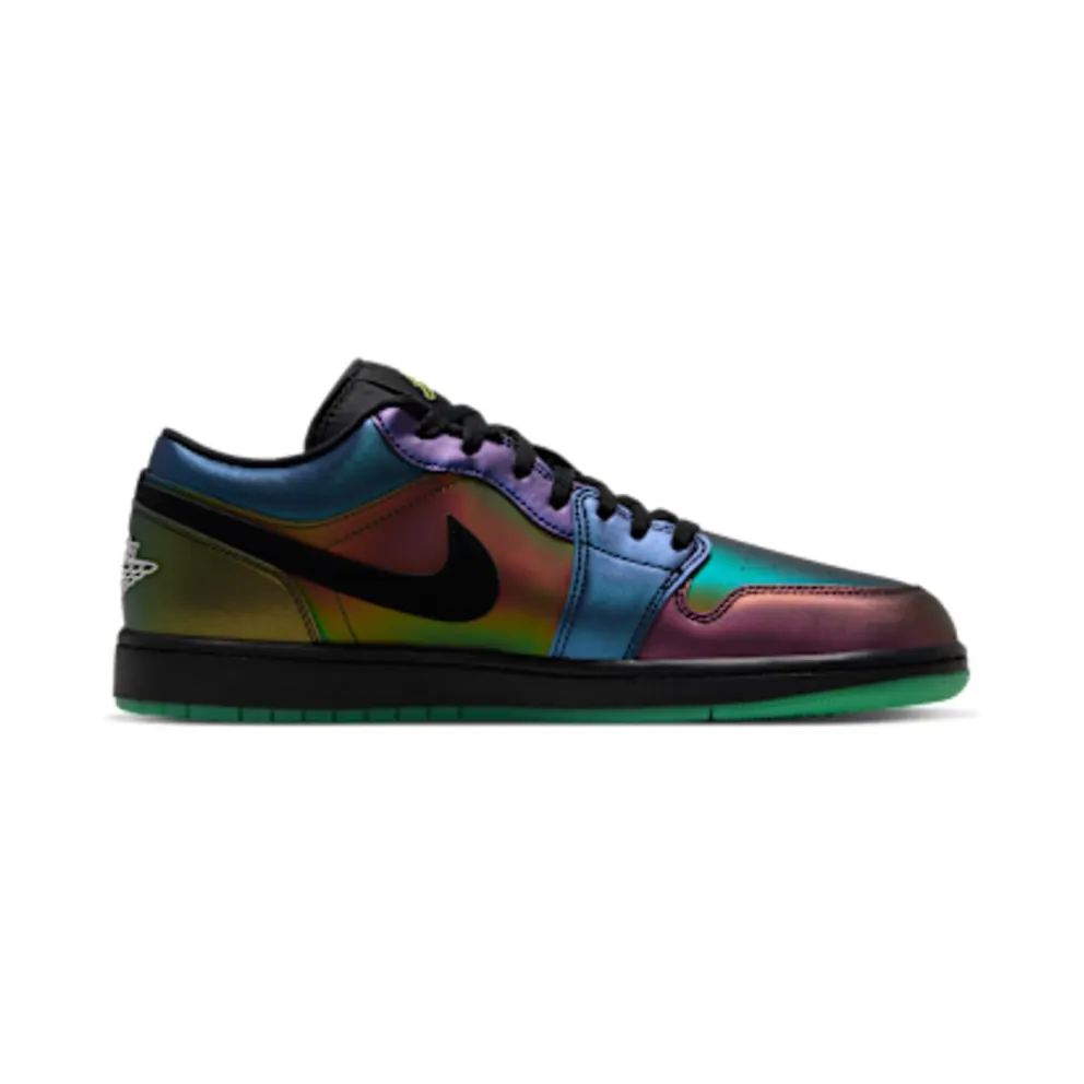 Air Jordan 1 Low – Space Jam – “Black / Action Green / Yellow Zest / Metallic Silver” (IX6375-001)