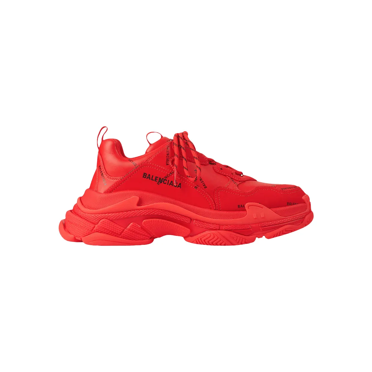 Balenciaga Triple S Allover Logo Red (W)