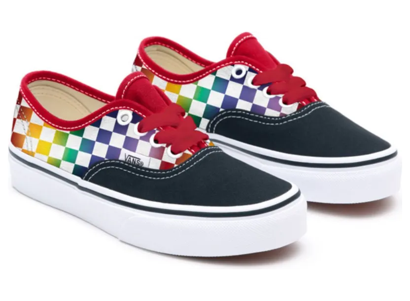 VANS Gepersonaliseerde Kids Rainbow Checkerboard Authentic Multicolour (VN0A3CST106)