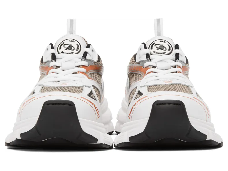 Axel Arigato White & Orange Marathon HD Sneakers (33013) (2)
