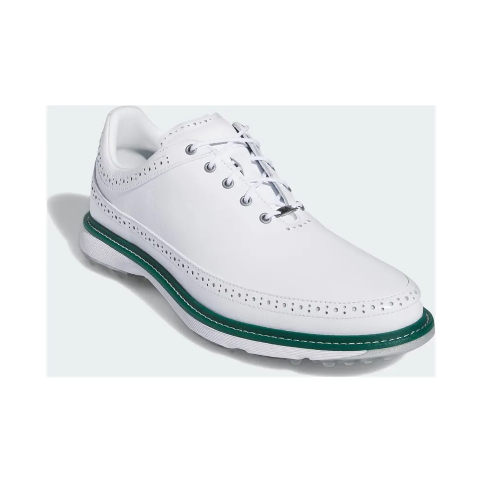 adidas MC80 Spikeless Golf Cloud White Silver Metallic Collegiate Green (IE3526)