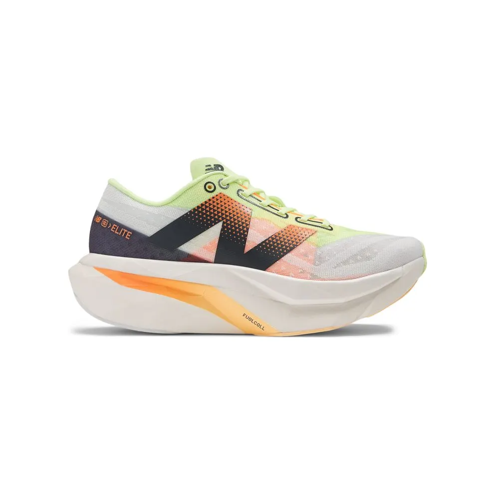 New Balance FuelCell SuperComp Elite v4 White Bleached Lime Glo Hot Mango (WRCELLA4)