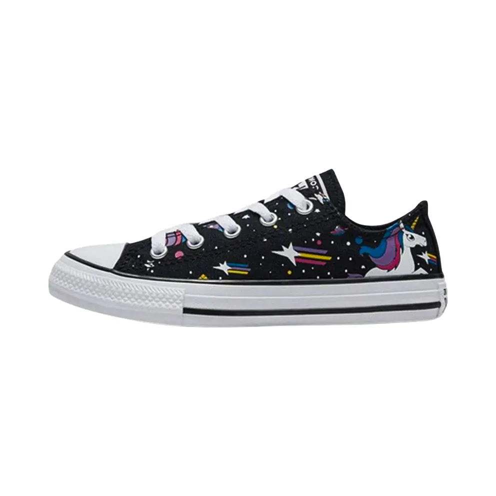 Converse Chuck Taylor All Star Ox Low-Top PS “Black / Mod Pink / White / Multicolor” (665474C)