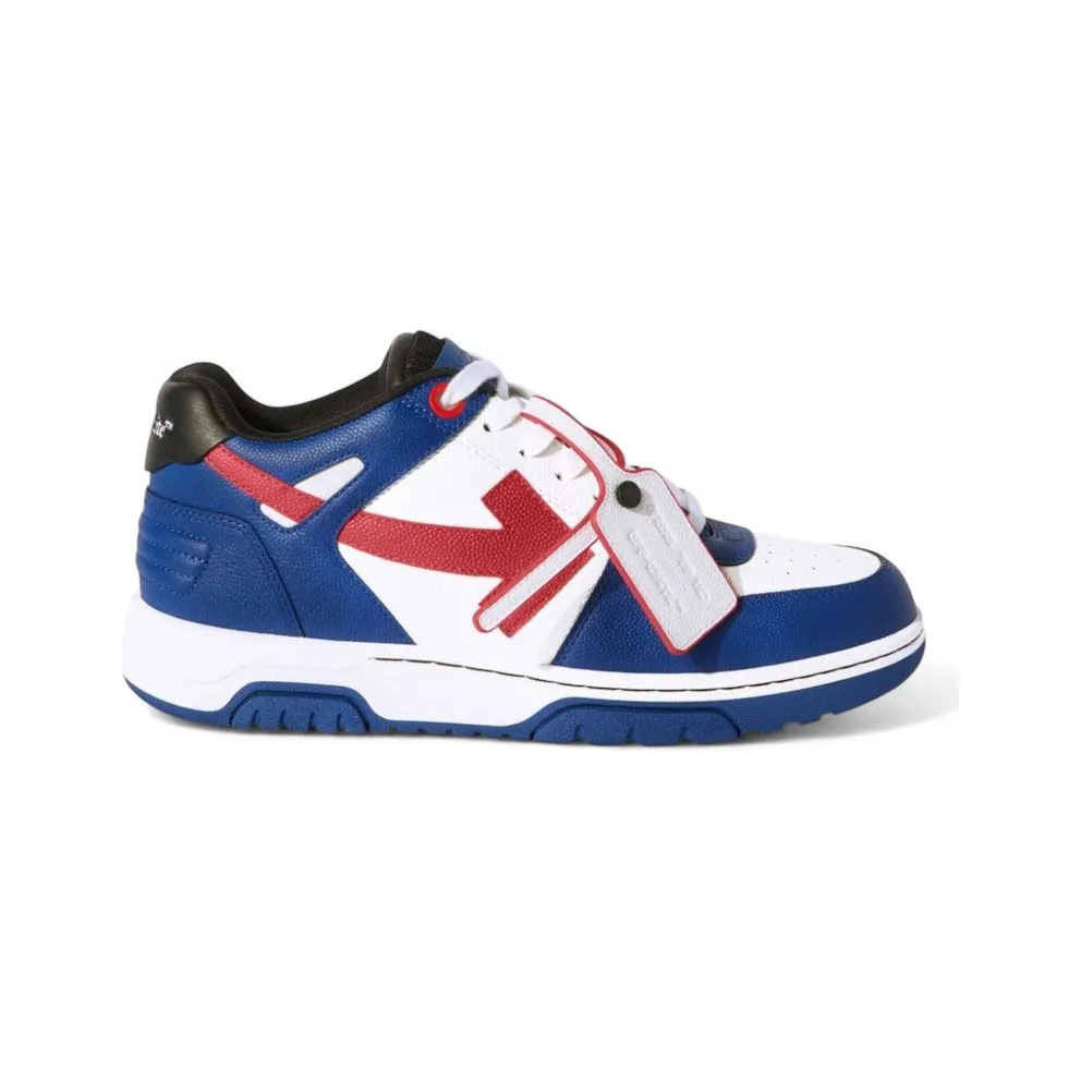 OFF-WHITE Out Of Office OOO Low Tops Blue Red (OMIA189F24LEA00D4525)