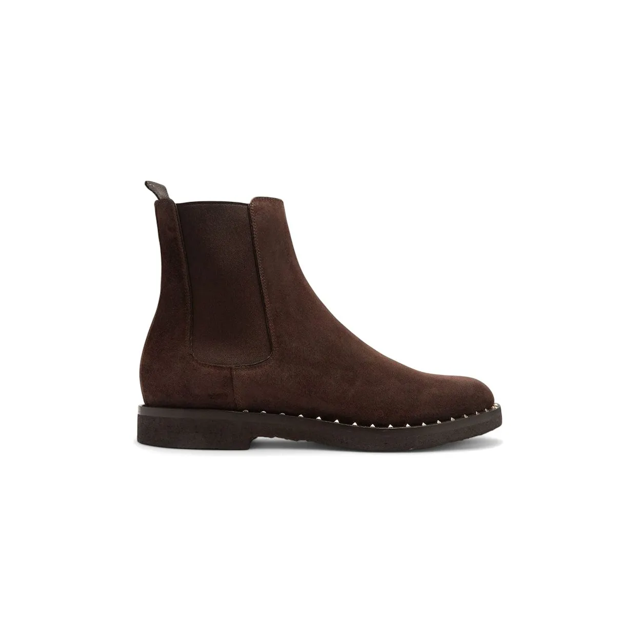 Valentino Garavani Suede Soul Rockstud Chelsea Boots Testa Di (NY0S0A38 ZFK 0TO)