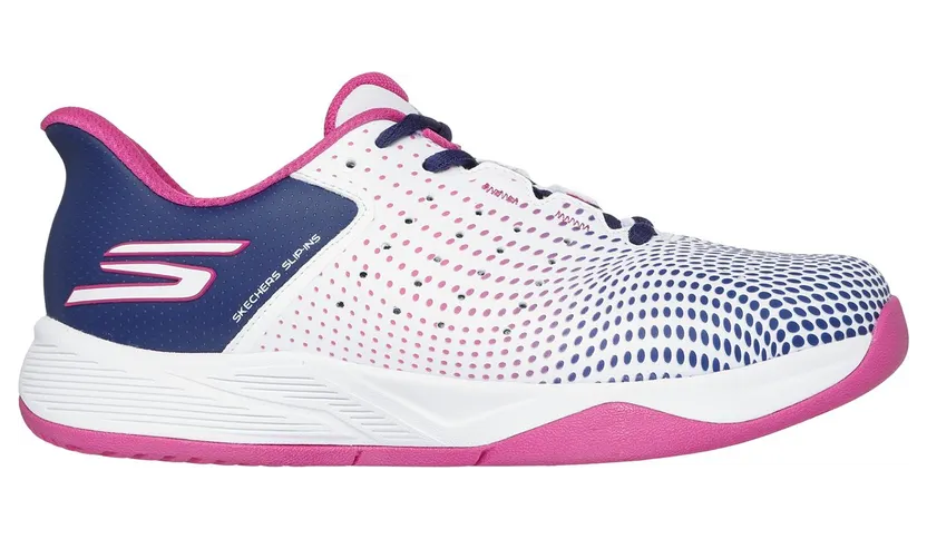 Skechers Slip-ins Relaxed Fit: Viper Court Reload Sneaker Wit/Marine