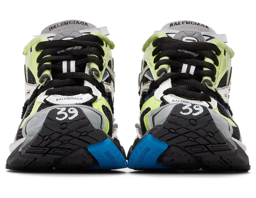 Balenciaga Runner Green Blue Black Grey (677403W3RB55179) (2)