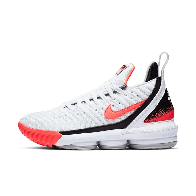 Nike  LeBron 16 White Hot Lava White/Hot Lava-Flat Silver (CI1521-100)