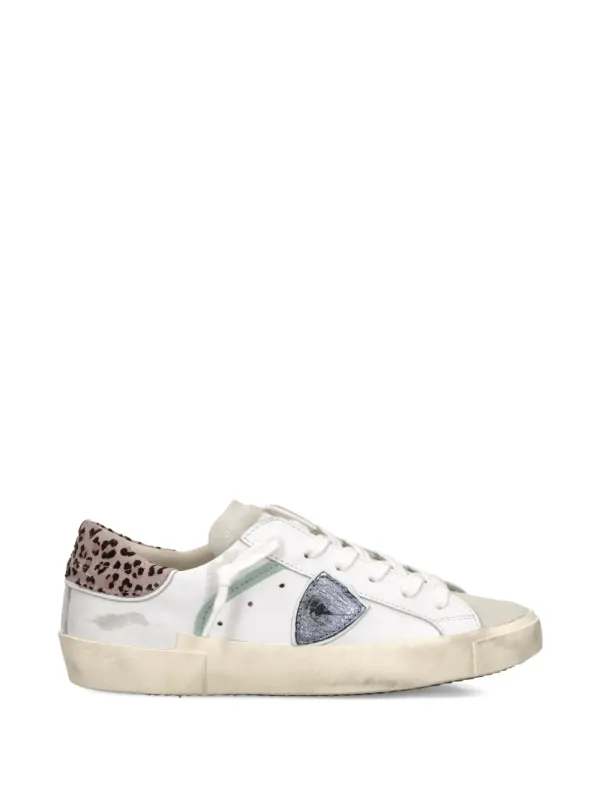 Philippe Model Paris with dierenprint and patch – White (PRLDVL15)
