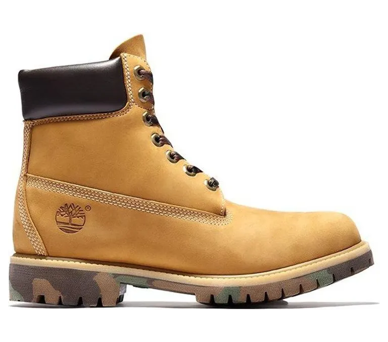 Timberland 6″ Premium Boot Wheat Camo Sole (TB06717B-231)