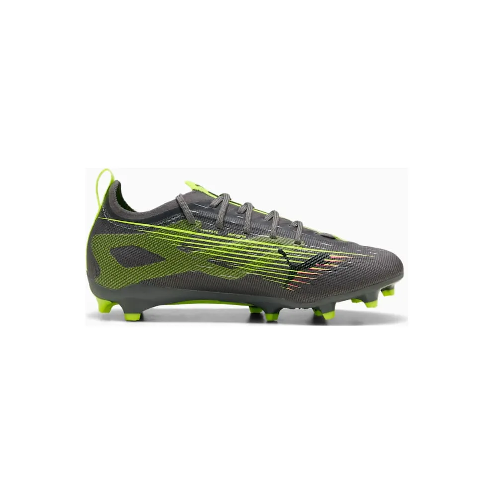 Puma Ultra 5 Pro FG/AG Jr Matte Aged Silver Yellow Alert Sun Struck (108165-03)