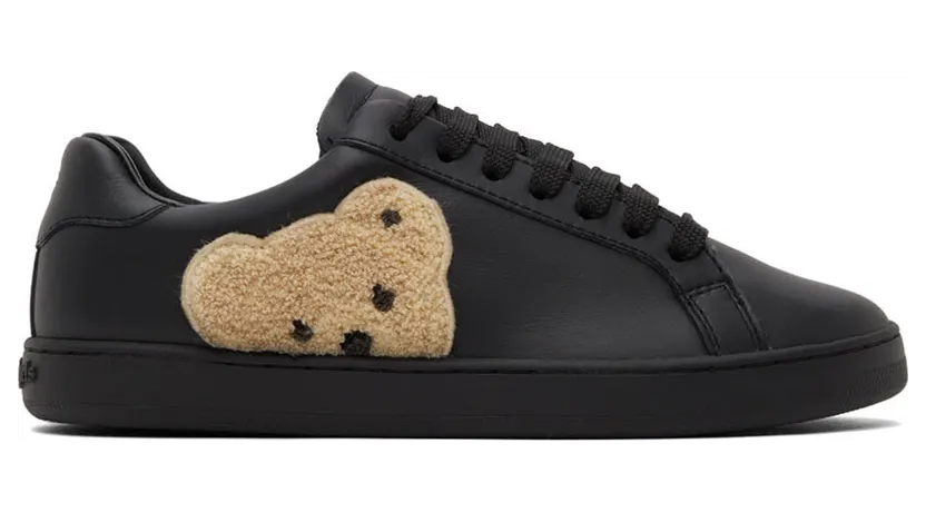 Palm Angels Black Teddy Bear Tennis Sneakers (PWIA036F21LEA0011060)