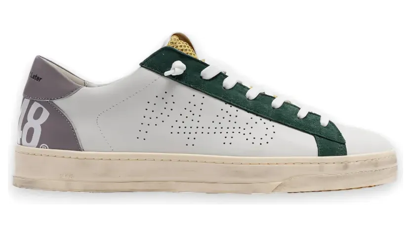 P448 Jack Sweden Sneakers mit perforiertem Logo – Weiß (S26JACKC102)