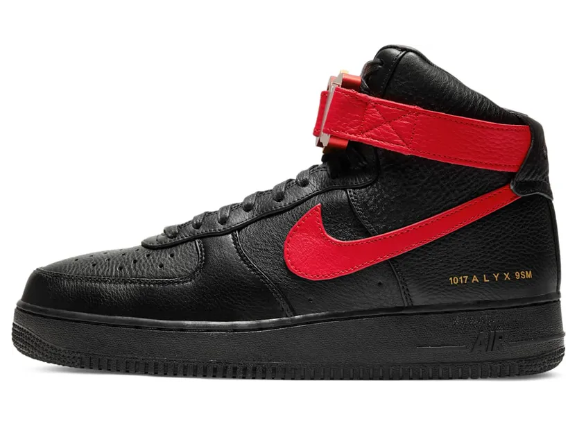 Nike x Alyx Air Force 1 Black University Red (CQ4018-004)