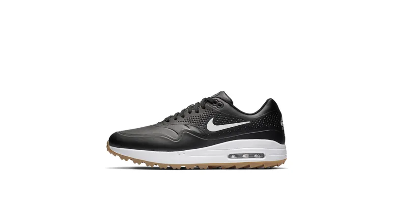 Nike Air Max 1 Golf Black Gum Black/White-Gum Medium Brown (AQ0863-001)