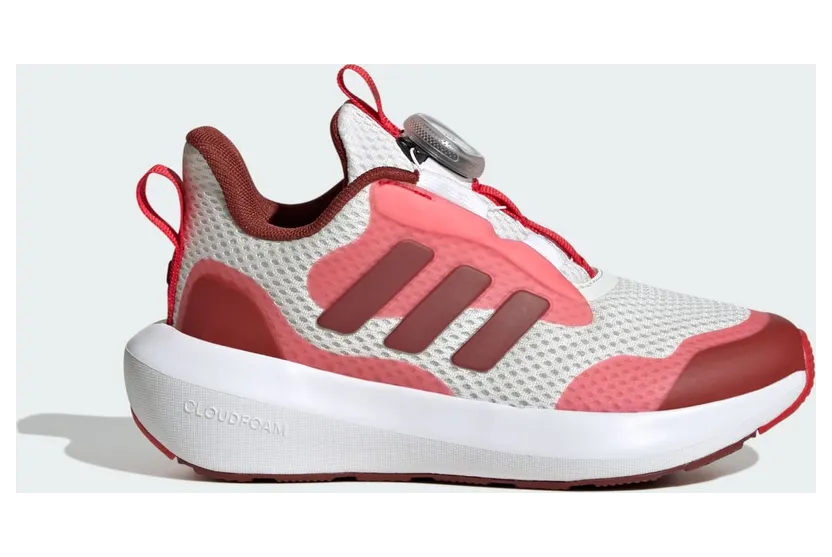 Adidas Fortarun 3.0 Boa Shoes Kids Core White / Preloved Ruby / Pure Ruby (JP5803)