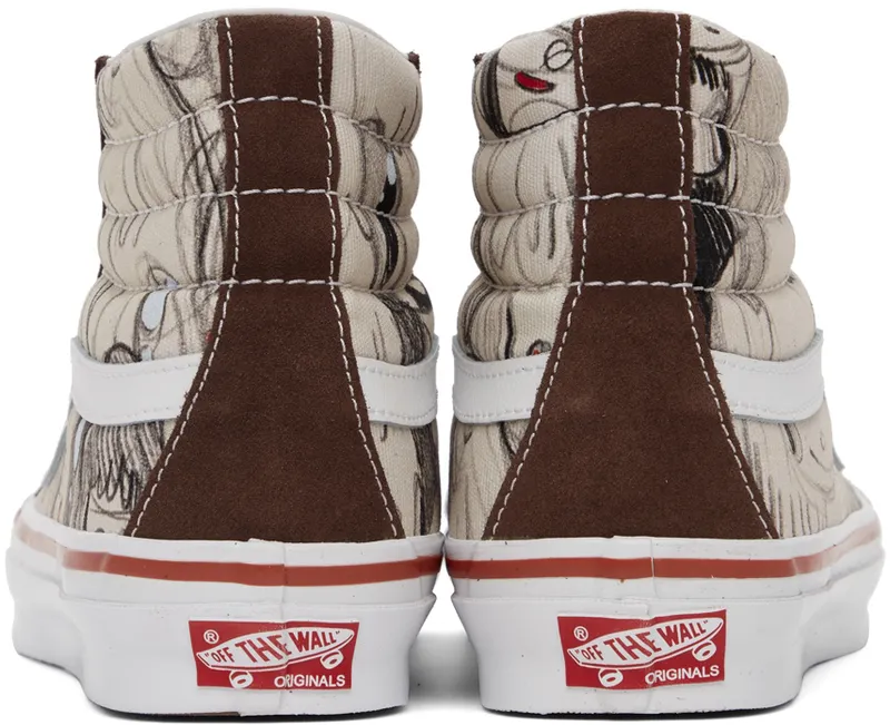 Vans Brown Javier Calleja Edition Vault OG Sk8-Hi LX High Sneakers (VN0A4BVB7041)